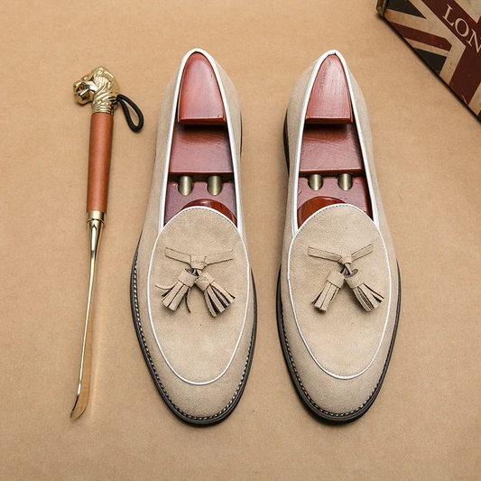 LuxeSuede Italian Loafers