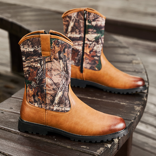 Palermo Camo Leather Boots